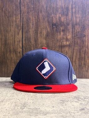 NWT New Era 9FIFTY Boston Red Sox Navy Red Snapback Hat OSFA